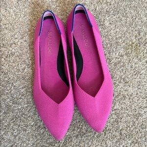 Rothy's Pink Flats Sleek Minimalist Design